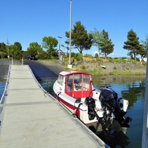 Back at Squalicum Harbor Sunday Evening after a weekend out on the 16' Angler.