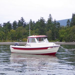 Still several buoys available late on a Saturday evening in July on Clark Island.