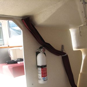 Media 'Privacy curtain for porta potti' in album 'Boat just arrived at Port Boat House'
