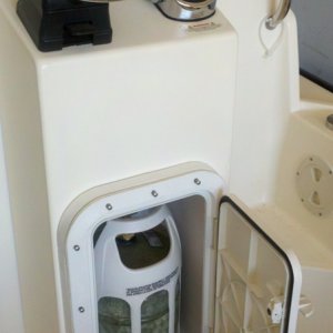 Front propane locker