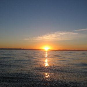 Sunrise on the sea
