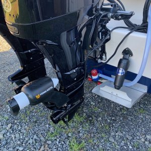 Bait tank pump and electric trolling motor.