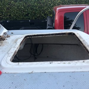 Only 2 inches extending to port.