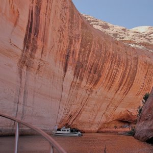 End of Canyon. Campers at the end.