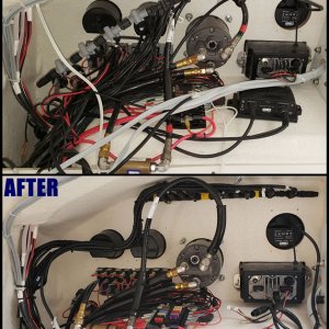 Helm cable and hose management