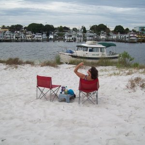 Media 'Destin,FL - harbor - watching the constant boat parade' in album 'Vicksburg,MS....cypress logs in canal'