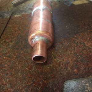 Small muffler I fabricated for heater