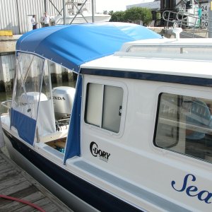 Camper Back side view from 'Custom Tops' of VA Beach.