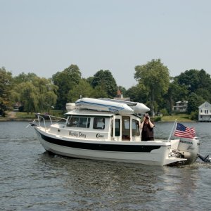 Carol shoots a picture from Hunky Dory