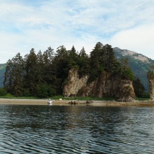 Chimney rock and Island