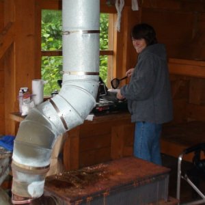 Home away from home for several days on Lisianski Straight waiting for outside waters to calm