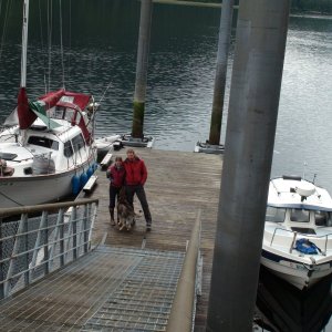 C-Brats Blain & Monica Anderson former owners of the 22 foot C-Worthy & there beautiful sailboat "Oystercatcher"