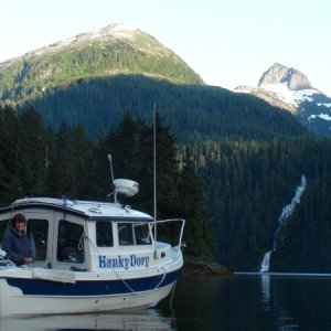 anchored in Red Bluff Bay