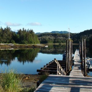 Port Alexander-Isolated very small town near Cape Ommaney, Baranof Island. North inner harbor dock