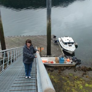 With extreme tide changes of over 20 feet this ramp would go from near horizonal to vertical.
