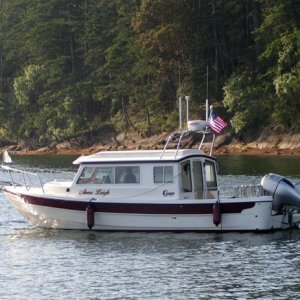 Media 'On a buoy at Cabbage Island, BC' in album 'Anna Leigh 25'