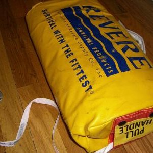 Bought this 14lb self-inflating Revere liferaft on ebay.