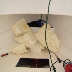 foam from under forward cutout