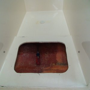 Media 'Astern of the porta pot area.' in album 'foam fill hole and plug'
