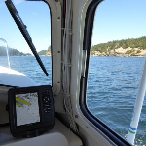 Approaching Fossil Bay Sunday morning