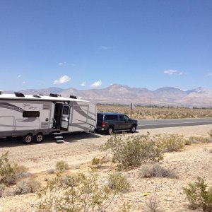 Lunch stop in the desert