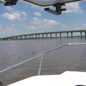 Sailboat Bridge - leads to Grove, OK, on the right.