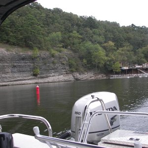 Bars and restaurants deliver food and drinks to the rafted up partiers. One large cruiser (60 ft) puts up wide screen, projected TV of sports games and videos. I usually go to the other end of the lake!