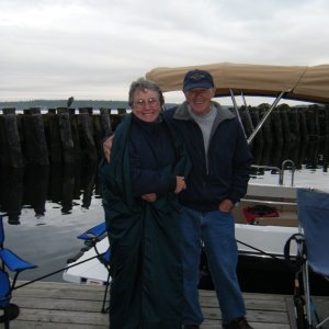 Ruth and Joe - brrrr - was like an October evening on the dock instead of the middle of June.