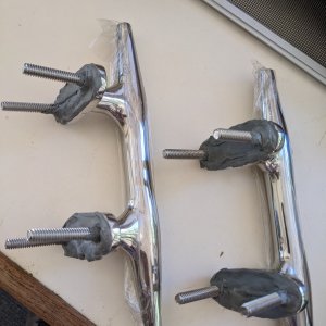 Cleats and bolts prepped with Bed-It tape