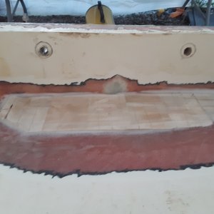grinding down the balsa