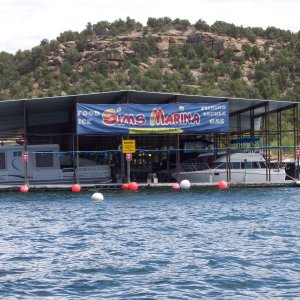 Sims Mesa Marina covered slips