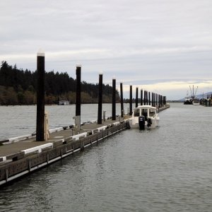 Back to the dock after a quick walk to the market to get some cash to pay moorage