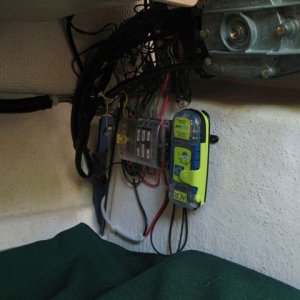 PLB mounted under helm station.