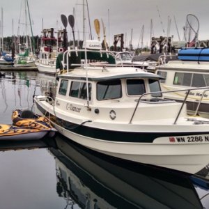 The C-Dancer and their kayaks.