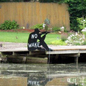 No wake silhouette