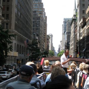 Open top bus tour