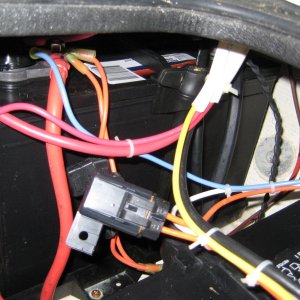 battery under the Stb lazarette