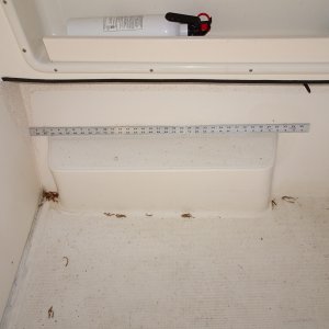 broad step out of cockpit, and level full floor