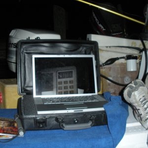 Media 'Watching Macgyver in the cockpit after dinner' in album 'Safety Harbor, Lake Chelan'