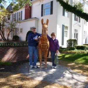 A handsome couple in Fairport, Dun and Becky Smith