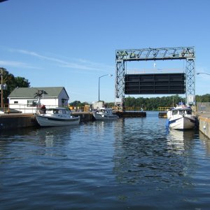 Entering lock 3 on the Cayuga Seneca Canal