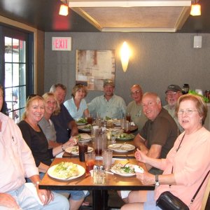 Terry, Jess, Ginny, Dave, Becky, Dun, Fred, Harper, Mike, Pat...The Jersey Boys were scouting ahead.