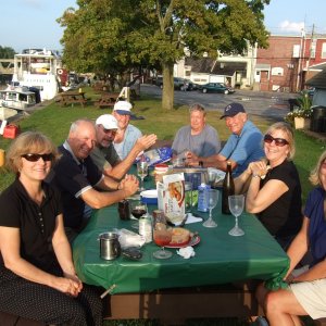 Middleport sundowners just after a 10 min downpour.