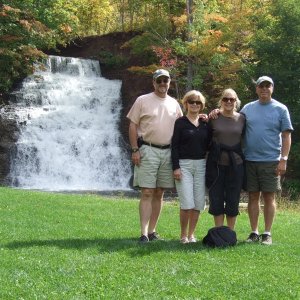 Dun, Becky, Jess and Mike at Holley Falls