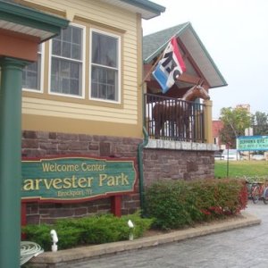 Brockport free bikes nice facilities, college town will dock up here next time
