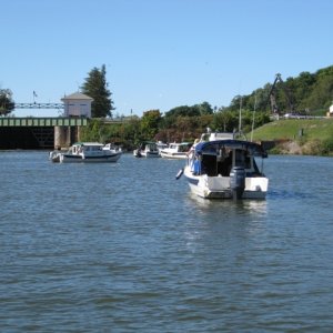 Awaiting lock to open