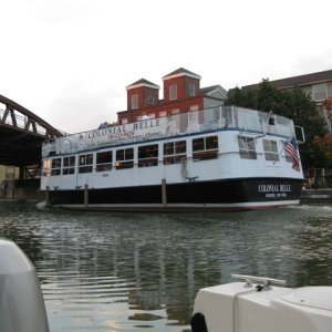 Colonial Belle out for a night cruise