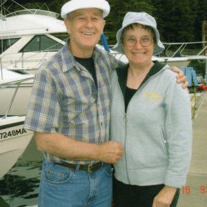 16 July 2005:  Joe & Ruth on Blakely Island.