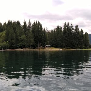 Media 'There were a couple of private travel club launches and it looked like the place might be a bit of a water ski/PWC nightmare later in the year.' in album 'We launched at Skokomish Park, run by the Skokomish Nation.  $10.  This is in the afternoon when we returned.  Nobody was there in the morning.  No dock at this launch.'