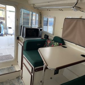 Table and microwave/solar controller